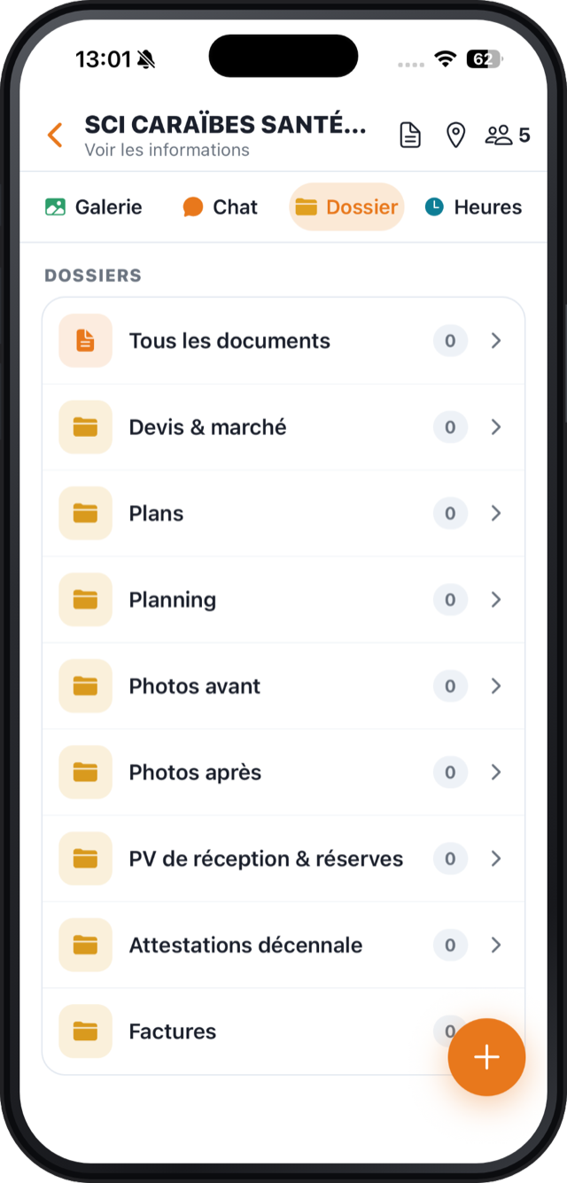 Le dossier d'un chantier Cordée : plans, devis, photos avant après, PV de réception